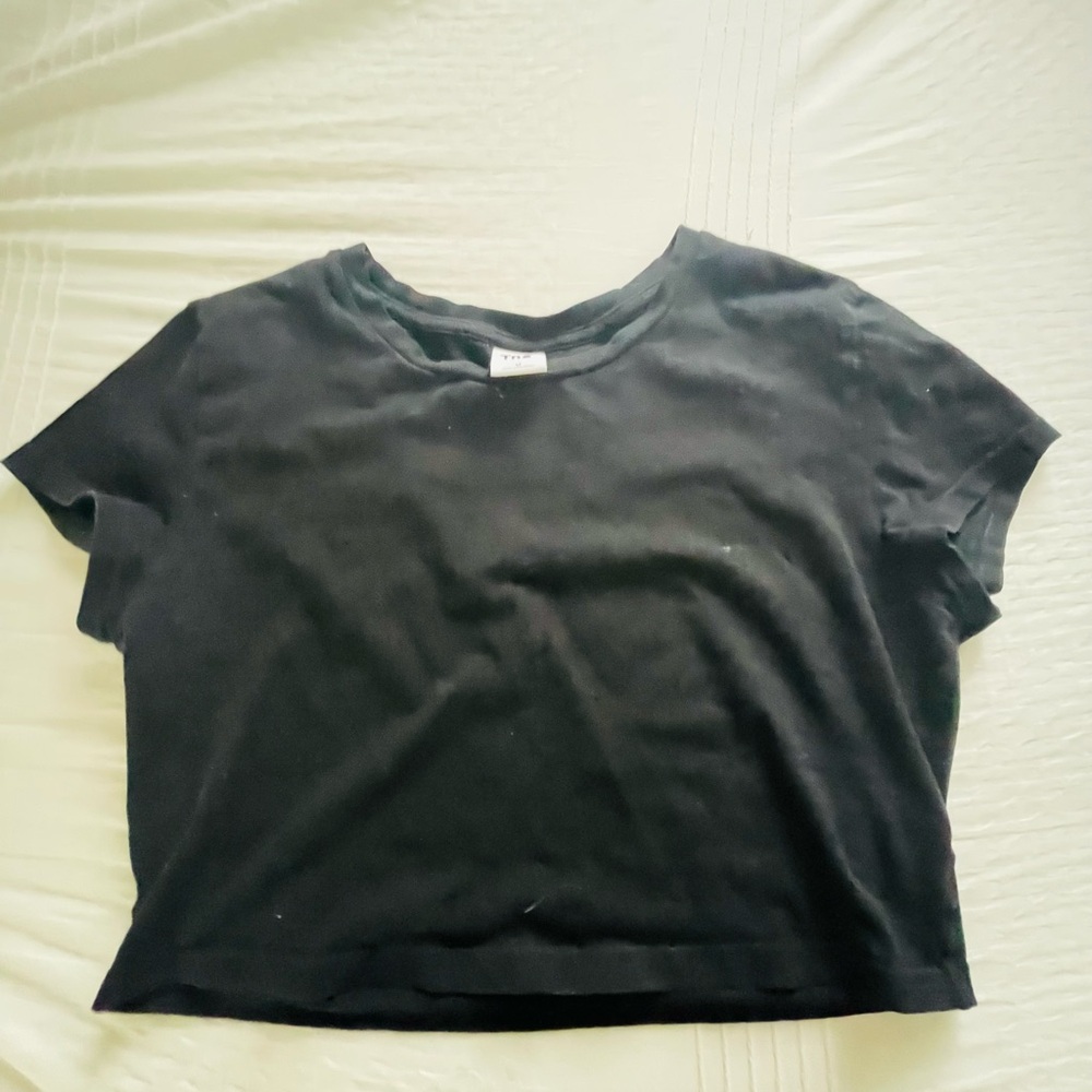 TNA Black Crop Top